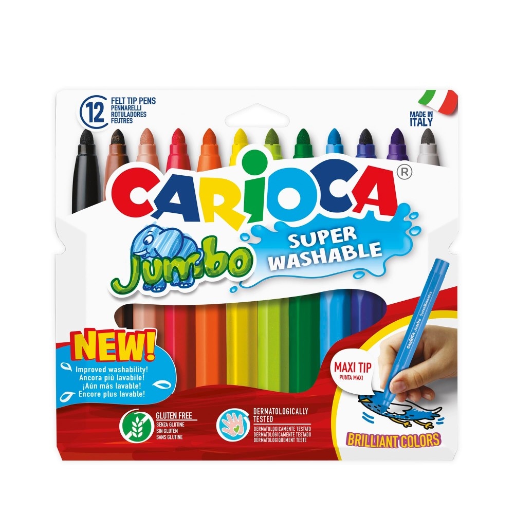 Pennarelli Jumbo Carioca assortiti 12/18 pezzi in offerta da Risparmio Casa