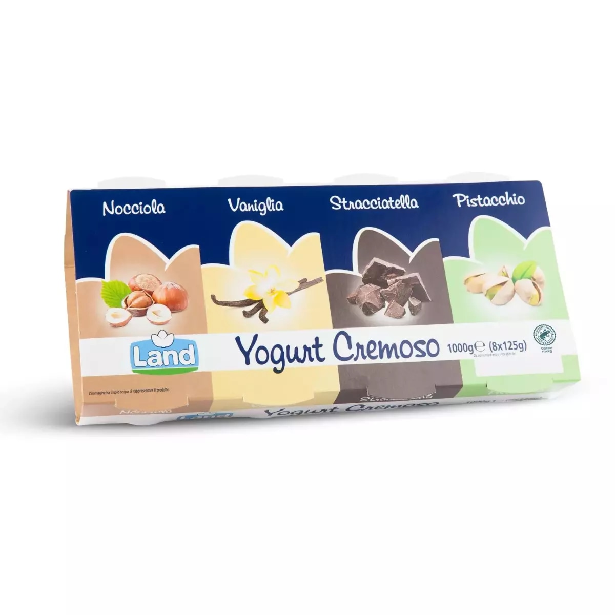 Land Yogurt Cremosi Gusti Assortiti 8 x 125 g in offerta da Eurospin