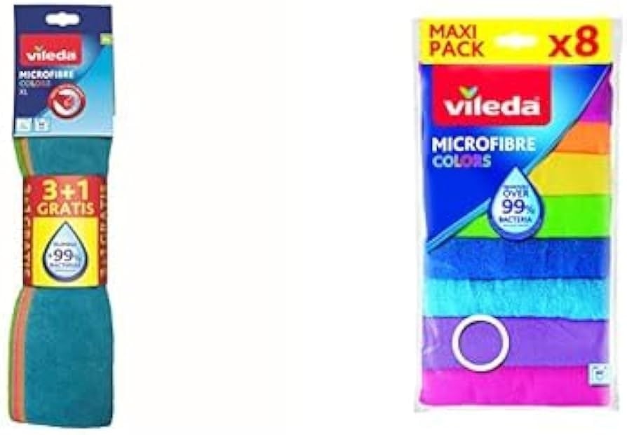 Panno microfibre Colors XL Vileda 4 pezzi in offerta da Il Gigante