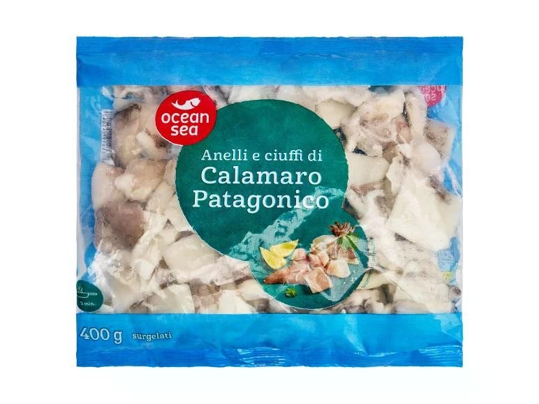 Anelli e ciuffi di calamaro Patagonico 400 g Ocean Sea - Offerta nel negozio Lidl