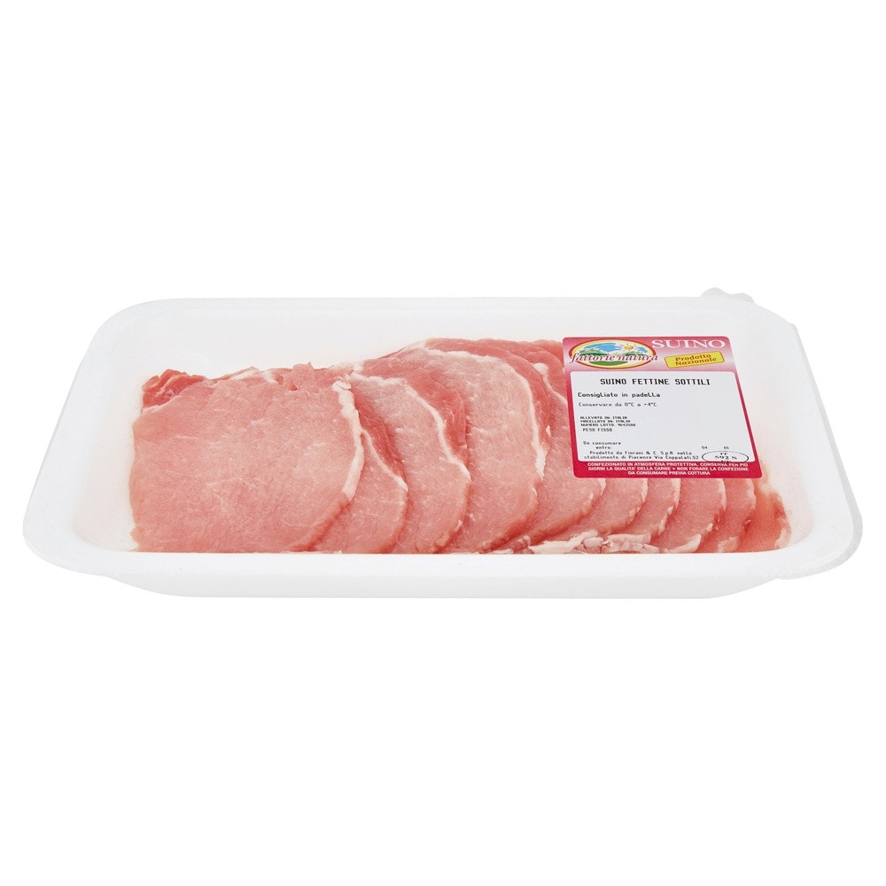 Fettine sottili di suino Fattorie Natura 300 g in offerta da Coop