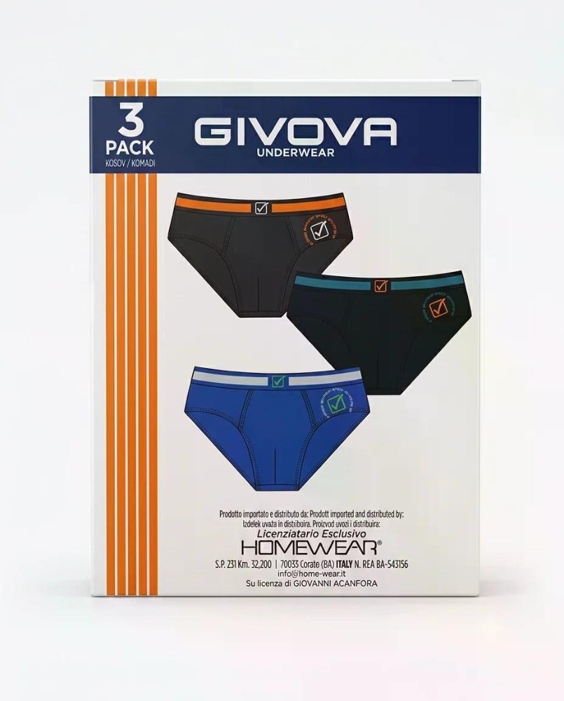 Conf. 3 Slip o 2 Boxer uomo GIVOVA in offerta da Iper La grande i