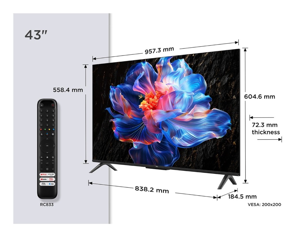 TCL TV 43" ULTRA HD 4K 43P69K 43" - Offerta nel negozio Comet