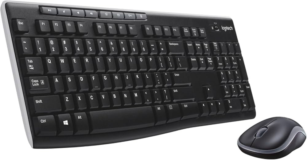 Kit tastiera e mouse wireless combo MK270 in offerta da Comet