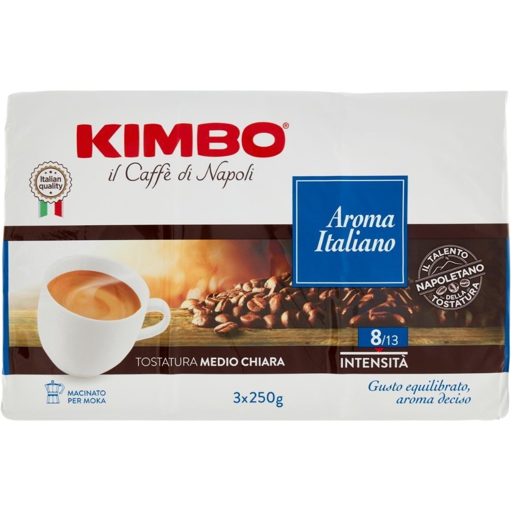 Caffè Aroma Italiano 3 x 250 g = 750 g Kimbo in offerta da Penny