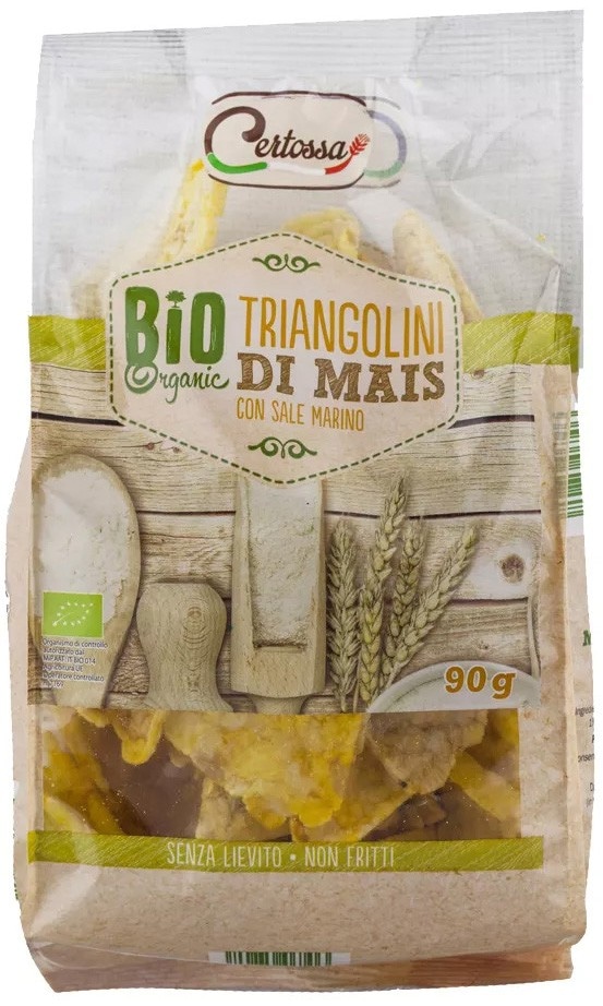 Certossa triangolini di mais BIO 90 g confezione in offerta da Lidl