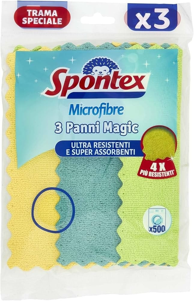 Panni Magic Spontex in microfibra 3 pezzi in offerta da Carrefour