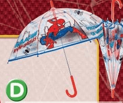 Ombrello Spider-man in offerta da Carrefour