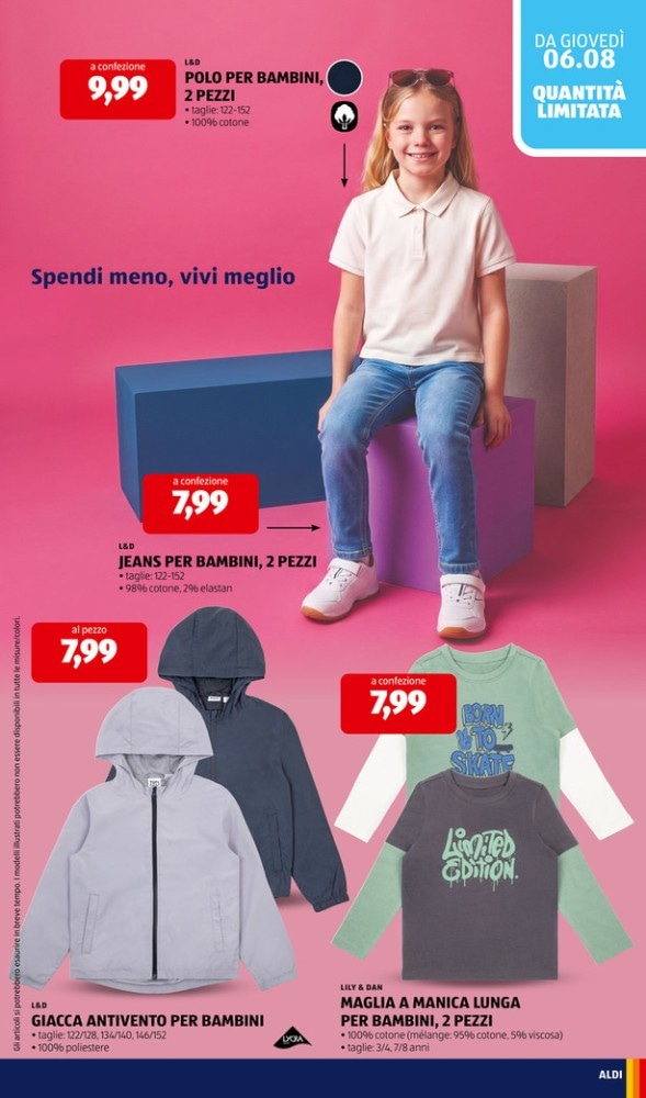 Jeans per bambini 2 pezzi L&D in offerta da ALDI