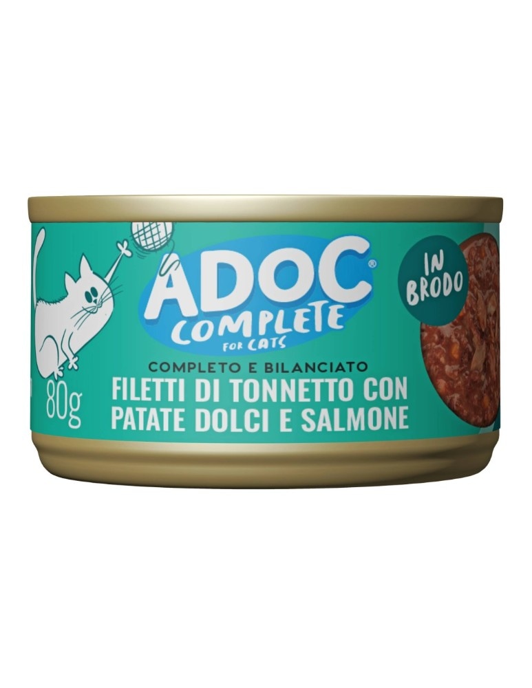 Lattina per gatti Adoc Complete 80 g in offerta da Esselunga