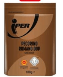 Pecorino Romano DOP grattugiato 100 g in offerta da Iper La grande i