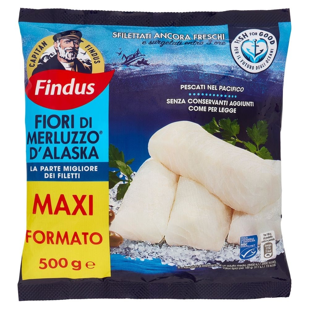 Fior di merluzzo d'Alaska 500 g Findus in offerta da Bennet
