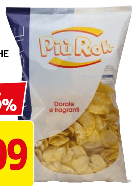 Più Rok patatine le classiche 300 g in offerta da Dpiù