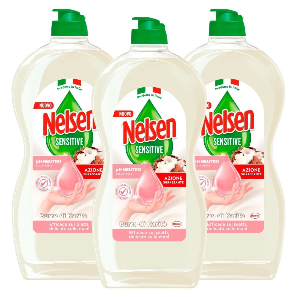 Detersivo Piatti Liquido Nelsen conf. 3 pezzi, 2,7 l in offerta da Carrefour