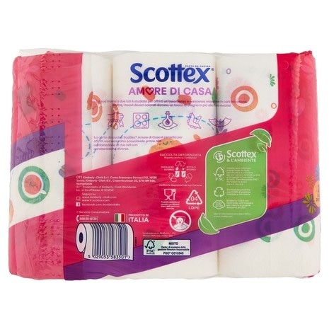 Scottex Amore di Casa carta igienica 6 rotoli in offerta da Esselunga