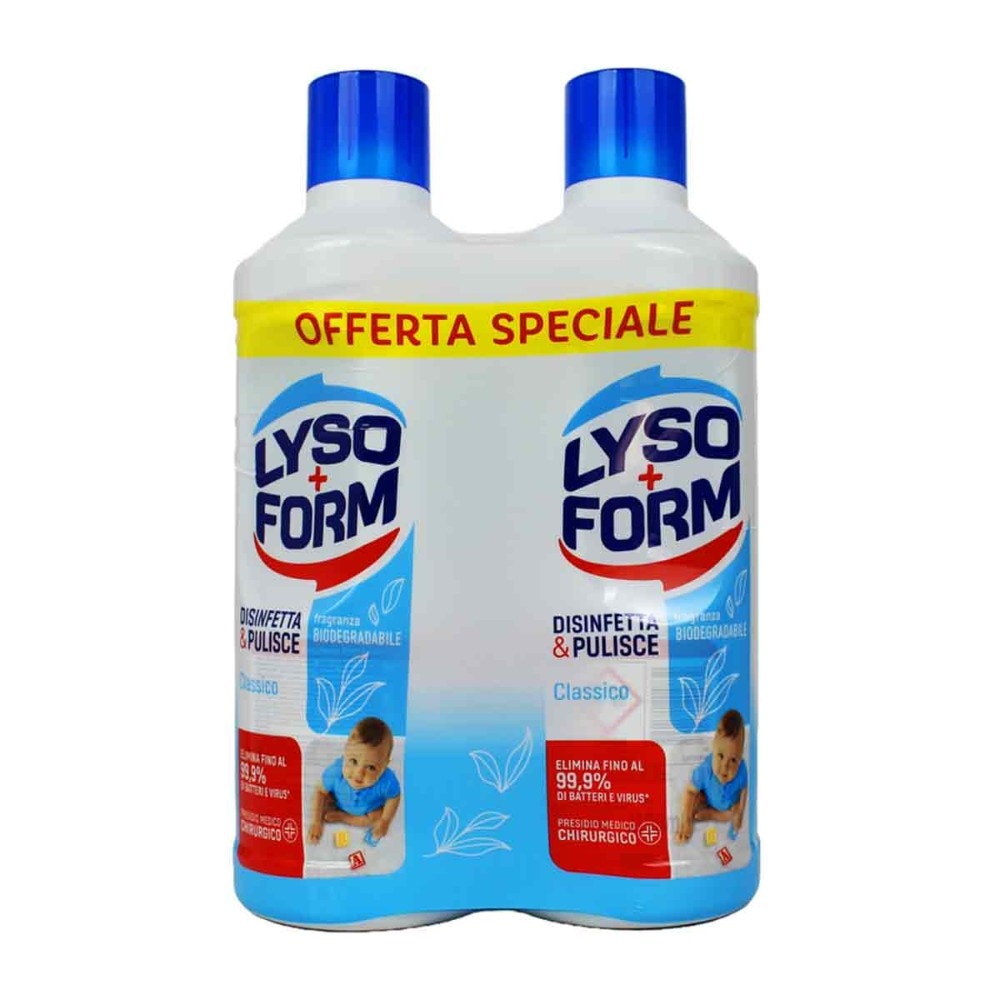 Liquido pavimenti Lysoform 1,1 lt x 2 pezzi in offerta da Maury's