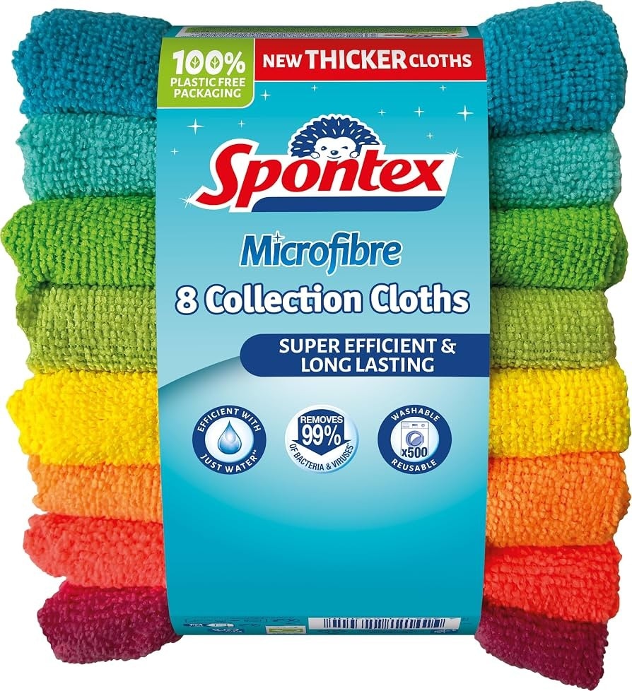 Panni in microfibra Spontex 8 pezzi in offerta da Carrefour