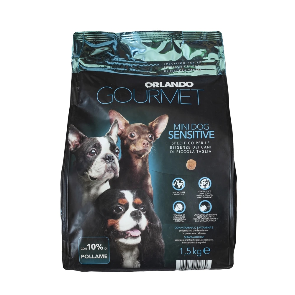 Orlando crocchette per cani taglia piccola 1,5 kg confezione in offerta da Lidl