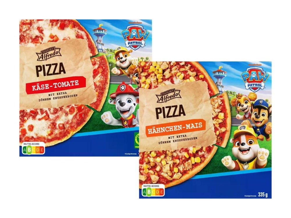 Trattoria Alfredo Paw Patrol pizza 315/335 g in offerta da Lidl