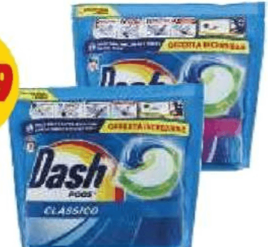 Dash Pods salva colore, classico 44 pods in offerta da Penny