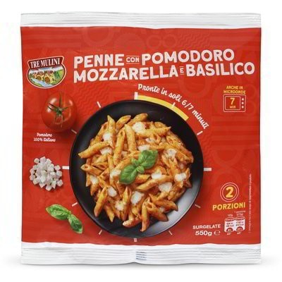 Penne con pomodoro e mozzarella e basilico 550 g in offerta da Eurospin
