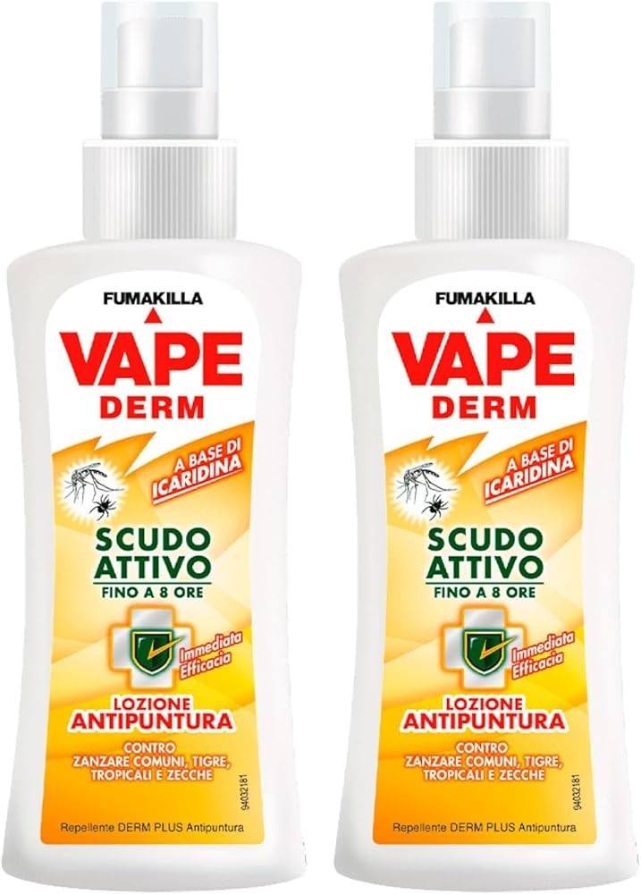 Repellente Spray Scudo Attivo Vape Derm conf. 2 pezzi 200 ml - Offerta nel negozio Carrefour