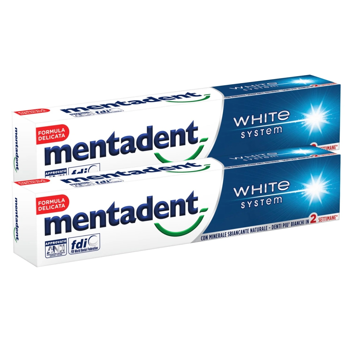 Mentadent Dentifricio 2x75 ml - Offerta nel negozio Happy Casa