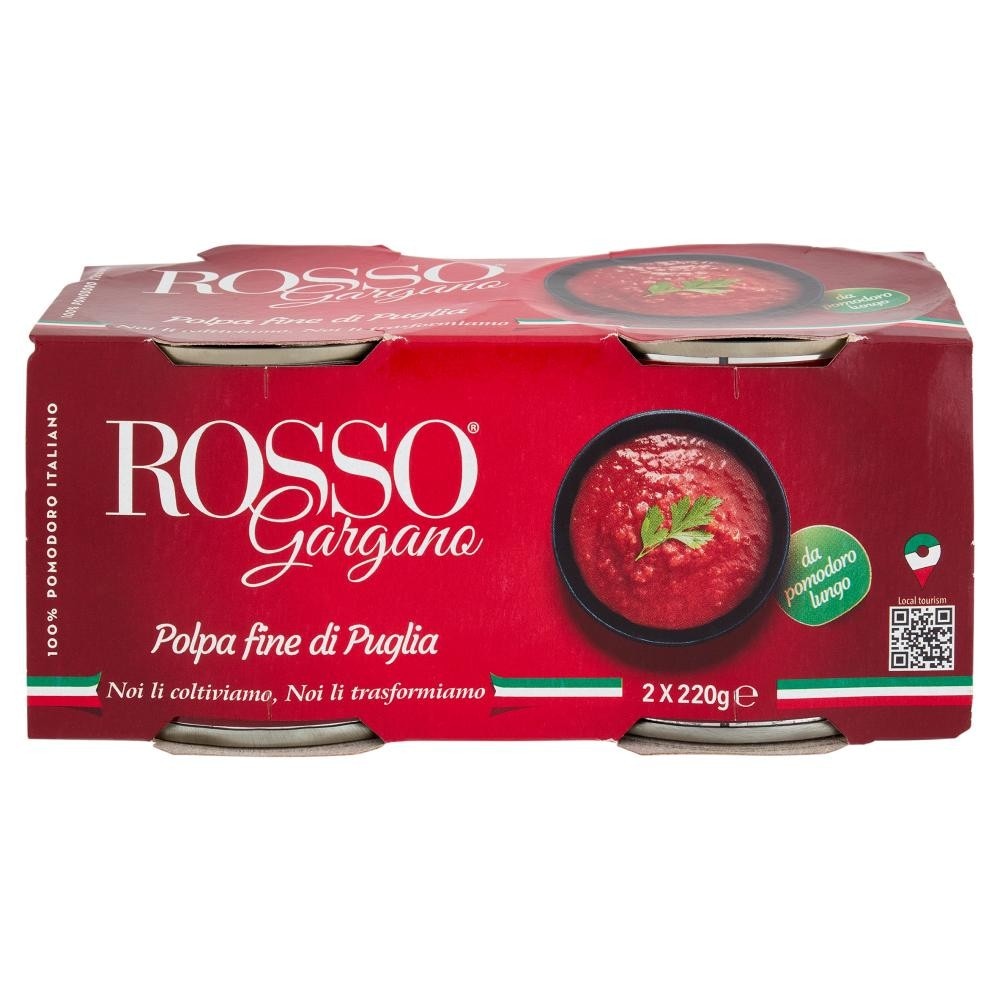 Polpa Fine di Puglia Rosso Gargano conf 2 pezzi da 220 g cad 440 g in offerta da Carrefour