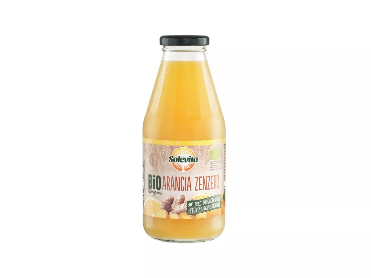 Solevita bevanda arancia e zenzero BIO 500 ml bottiglia in offerta da Lidl