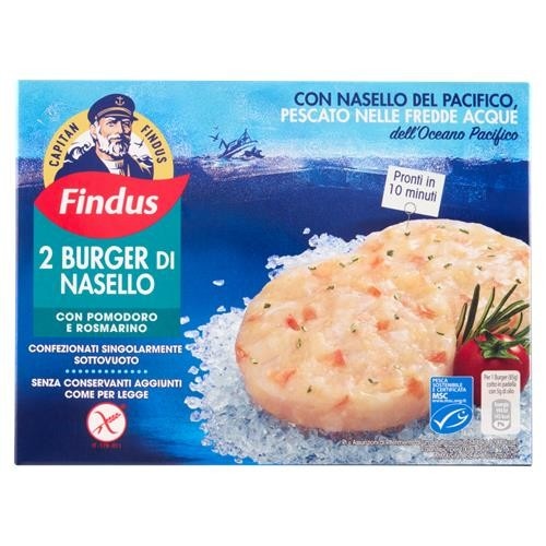 Burger di merluzzo o nasello surgelati Capitan Findus g 170 - Offerta nel negozio Bennet