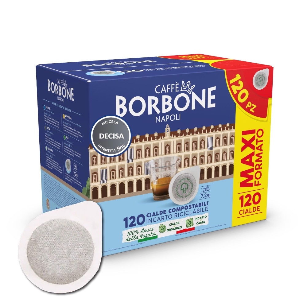 Cialde Caffè Espresso Miscela Decisa 120 pz Borbone in offerta da Expert