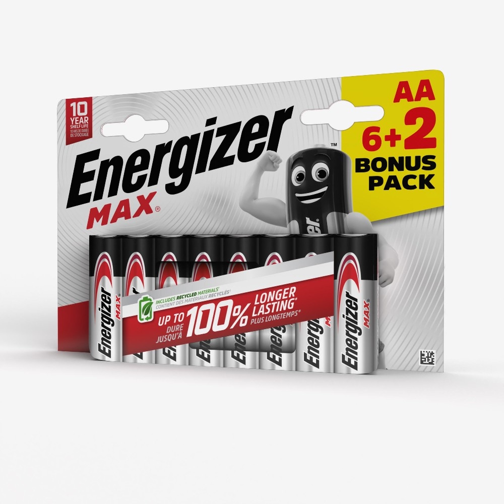 Energizer Max Pile Alkaline 6+2 pezzi in offerta da Esselunga