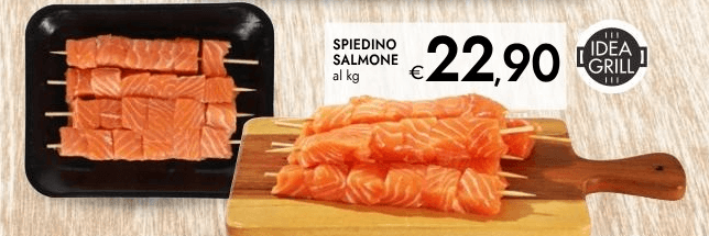 Spiedino Salmone in offerta da Bennet