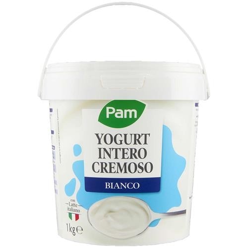 Yogurt Cremoso Bianco Intero Pam 500 g in offerta da Panorama