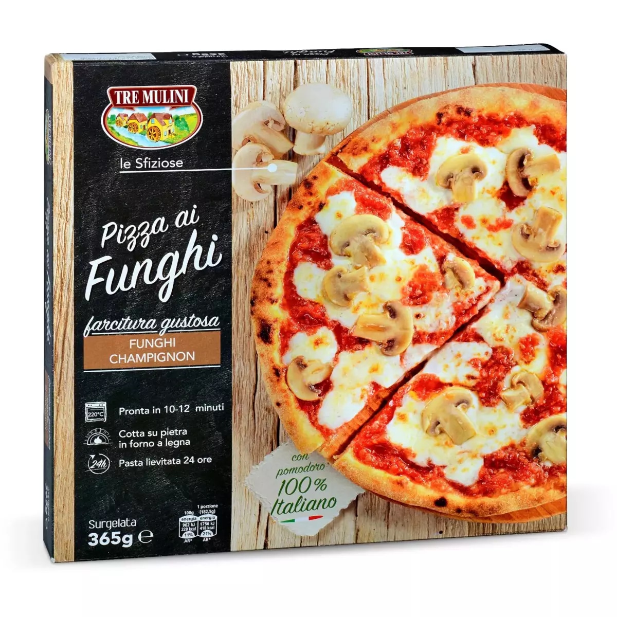Pizza ai funghi 365 g Euro Spin Family in offerta da Eurospin