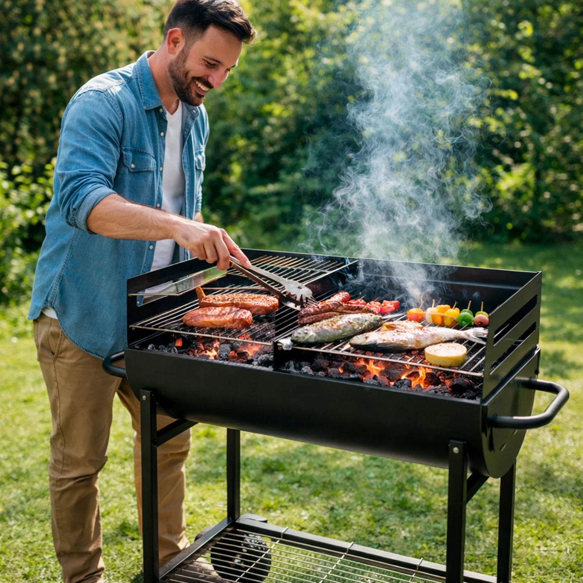 Barbecue con Ruote - Offerta nel negozio Happy Casa