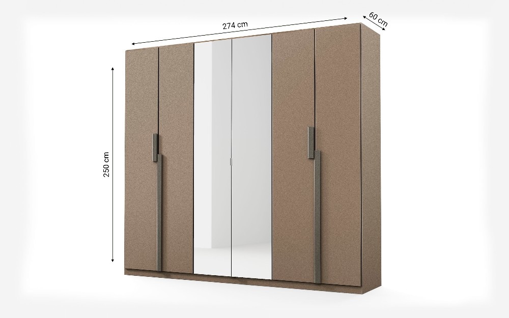 Armadio 6 ante 274x60x250h in offerta da Mondo Convenienza