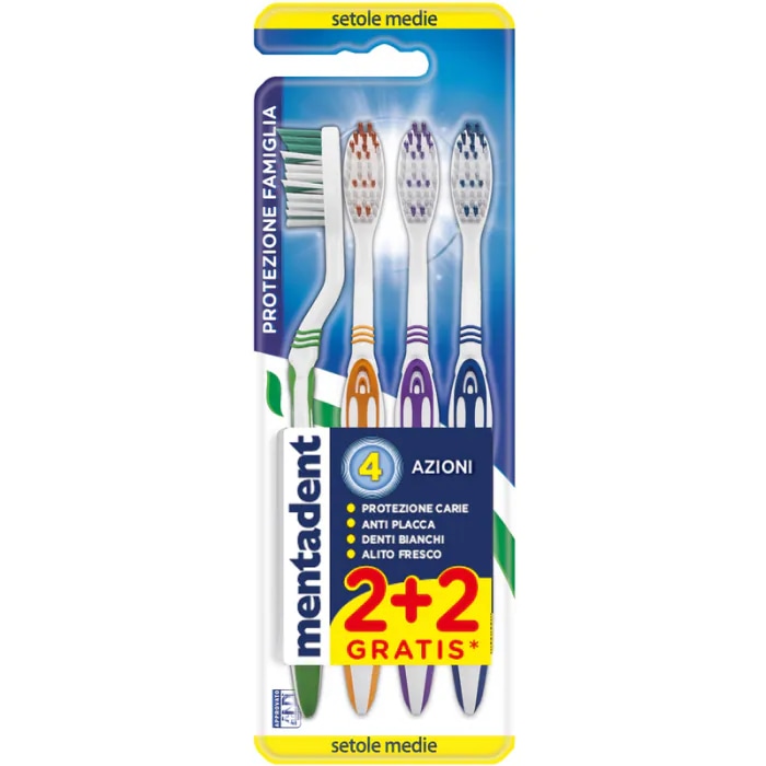 Mentadent Spazzolino 2+2 - Offerta nel negozio Happy Casa