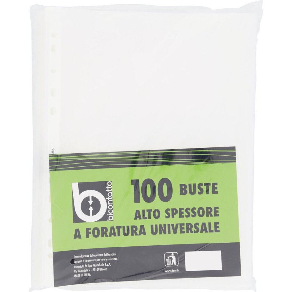 Buste alto spessore 100 pezzi Bicontatto in offerta da Iper La grande i