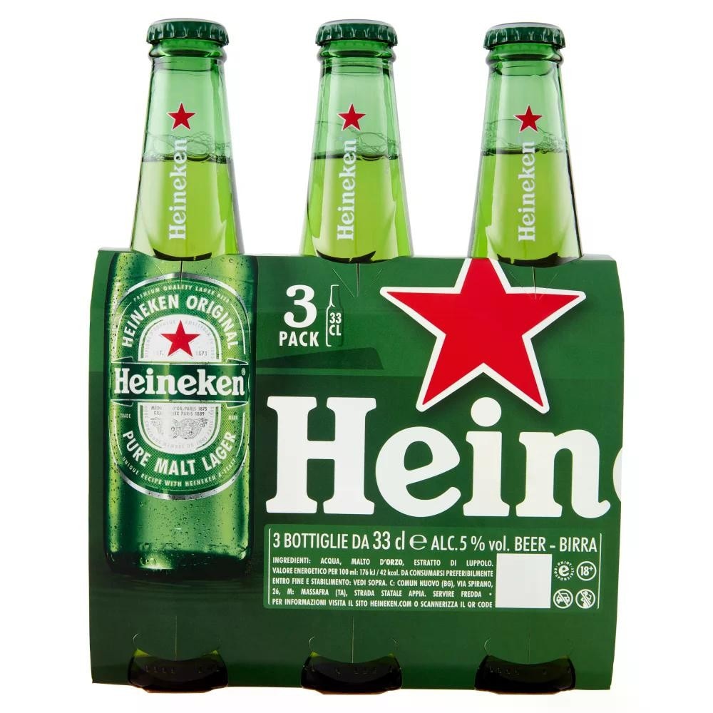 Heineken 3x33 cl in offerta da Esselunga