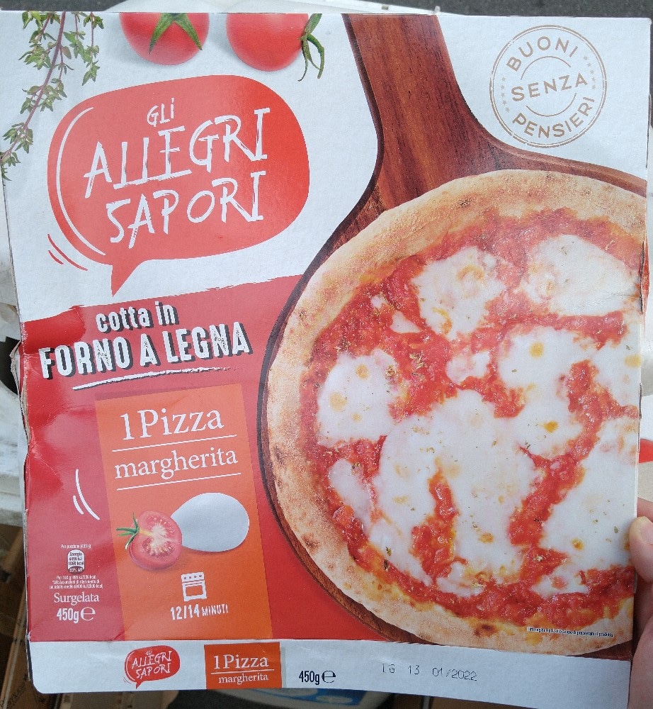 Pizza Margherita Forno a Legna 450 g Gli Allegri Sapori in offerta da Penny
