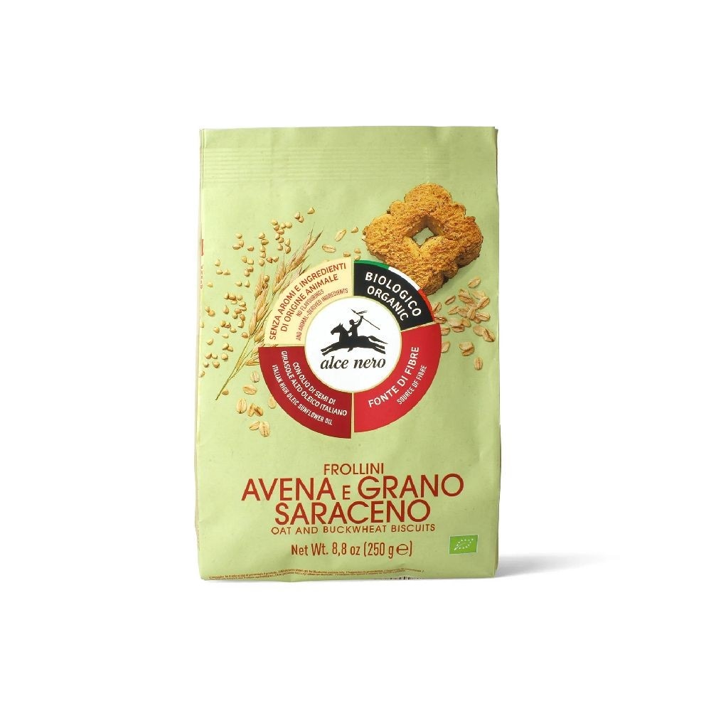 Alce Nero Frollini Avena e Grano Saraceno 250 g in offerta da Panorama