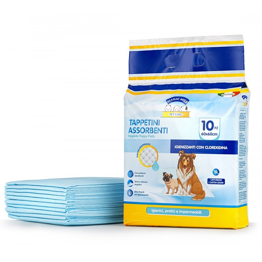 MAGIC MIKE Tappetini Assorbenti 10 pezzi - Offerta nel negozio Happy Casa