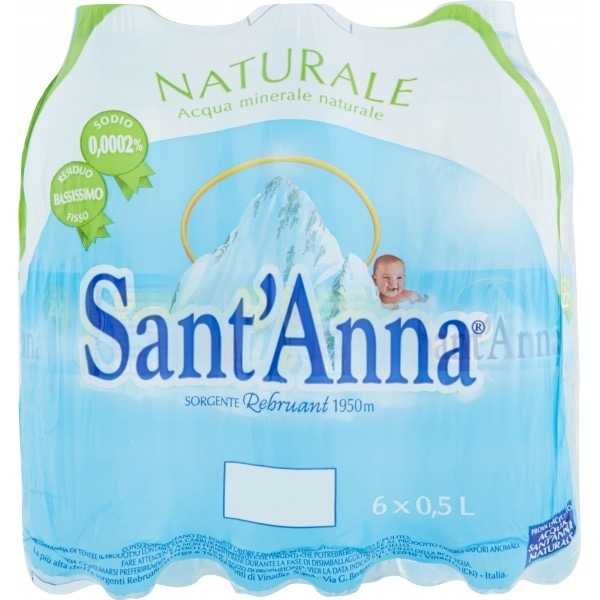 Acqua Sant'Anna conf. 6 pezzi da 500 ml cad in offerta da Carrefour