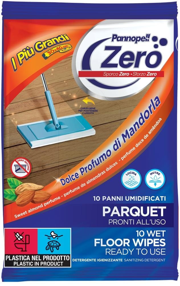 Pannopel panni umidi extralarge per pavimenti o parquet 10 conf., 30x40 cm in offerta da Bennet