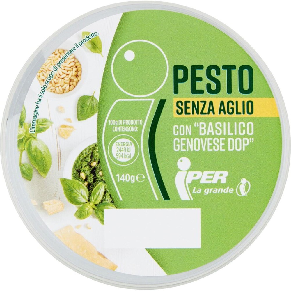 Pesto con Basilico genovese DOP 140 g in offerta da Iper La grande i