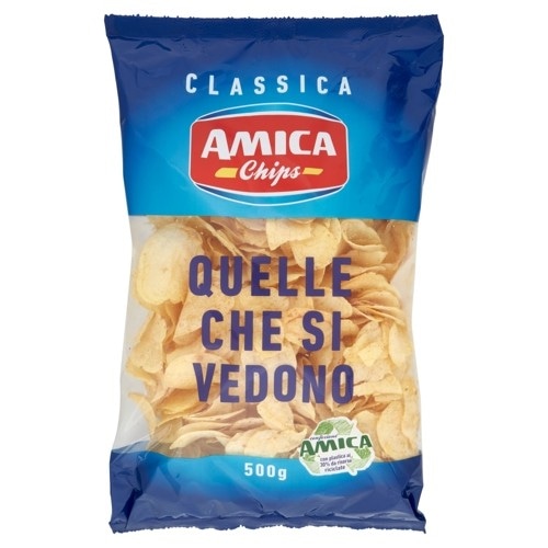 Amica Chips Patatine classiche 500 g confezione in offerta da Lidl