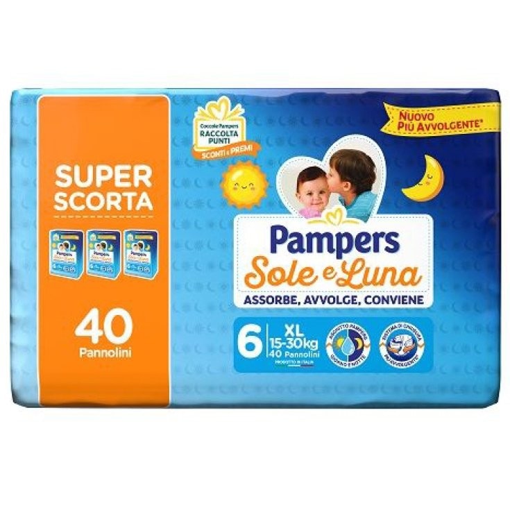 Pannolini Pampers Sole e Luna 40 pezzi in offerta da Maury's