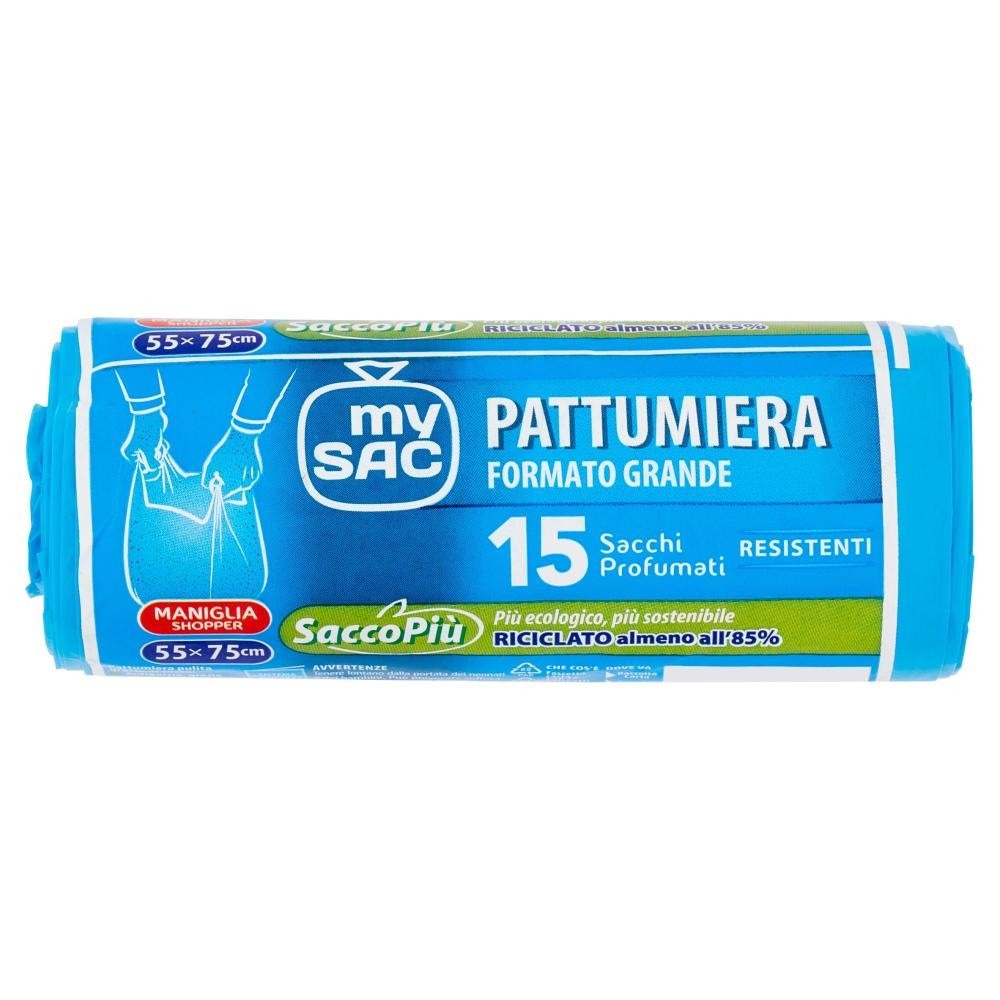 Sacme Sacco Trasparnte 40 Lt, 55x75 cm, 15 pezzi - Offerta nel negozio Happy Casa