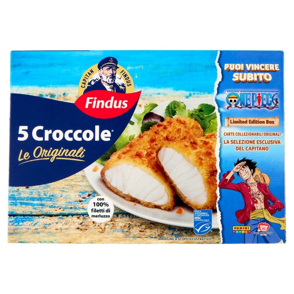 5 Croccole con 100% filetti di merluzzo 540 g Findus - Offerta nel negozio Iper La grande i
